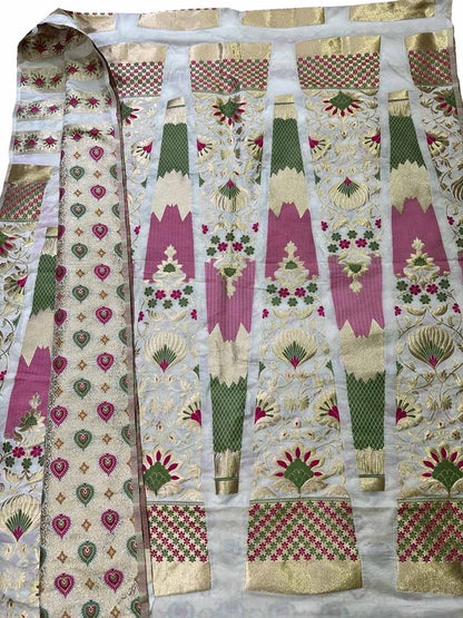 Stunning Dyeable Banarasi Silk Meenakari Lehenga Set - Luxurion World