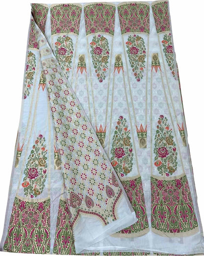 Stunning Dyeable Banarasi Silk Meenakari Lehenga Set - Luxurion World