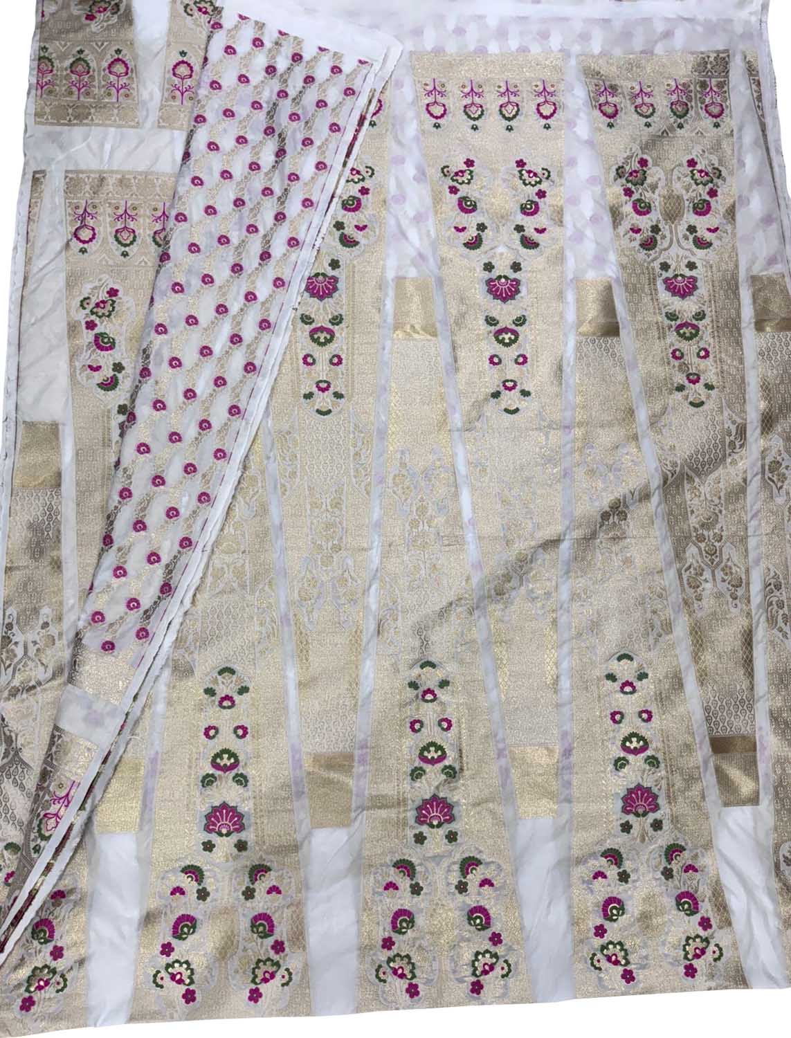 Stunning Dyeable Banarasi Silk Meenakari Lehenga Set - Luxurion World