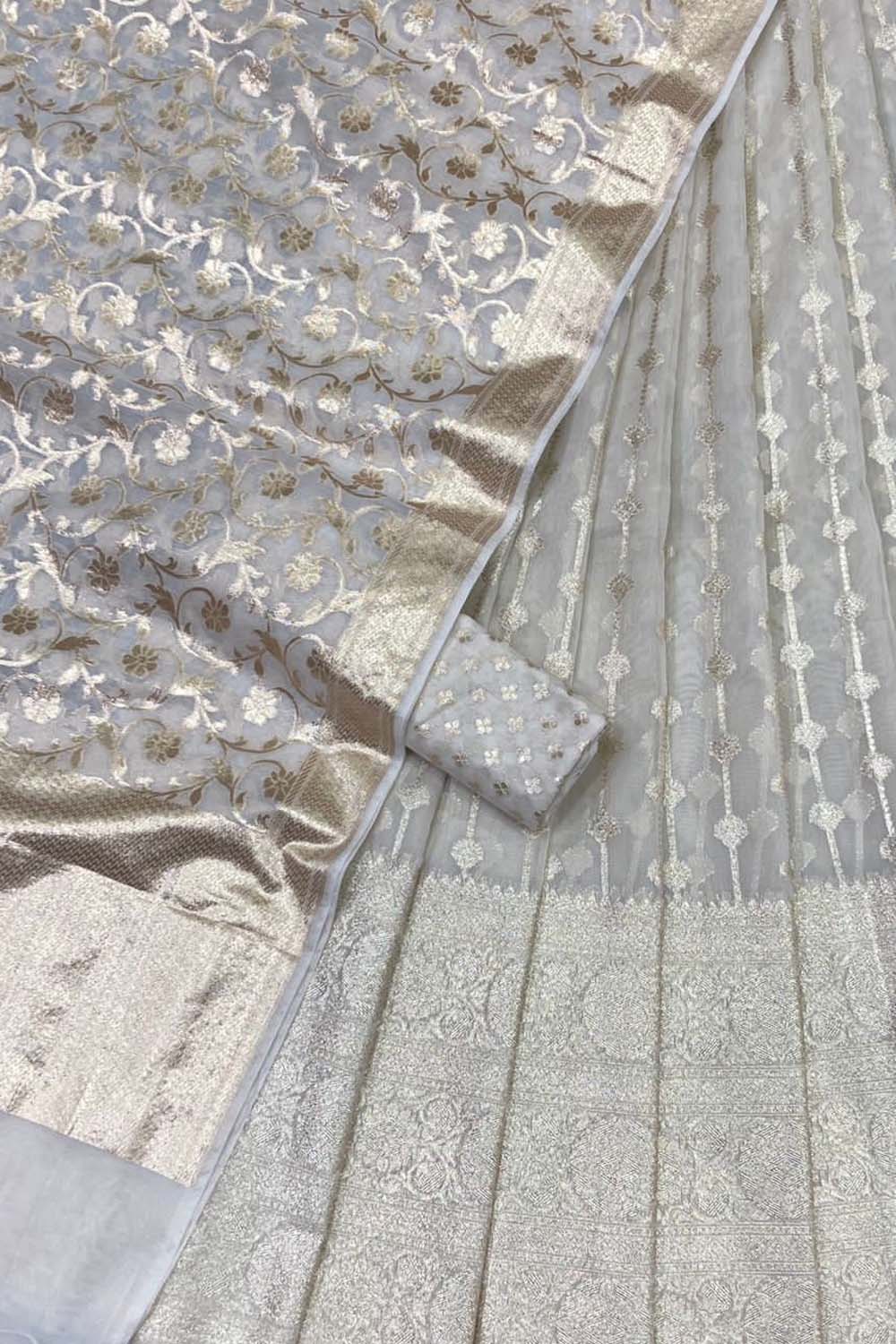 Stunning Dyeable Banarasi Chanderi Silk Lehenga Set - Luxurion World