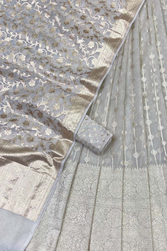 Stunning Dyeable Banarasi Chanderi Silk Lehenga Set - Luxurion World