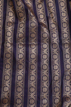 Purple Banarasi Pure Katan Silk Unstitched Lehenga Set - Luxurion World