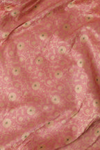 Pink Banarasi Pure Katan Silk Unstitched Lehenga Set - Luxurion World