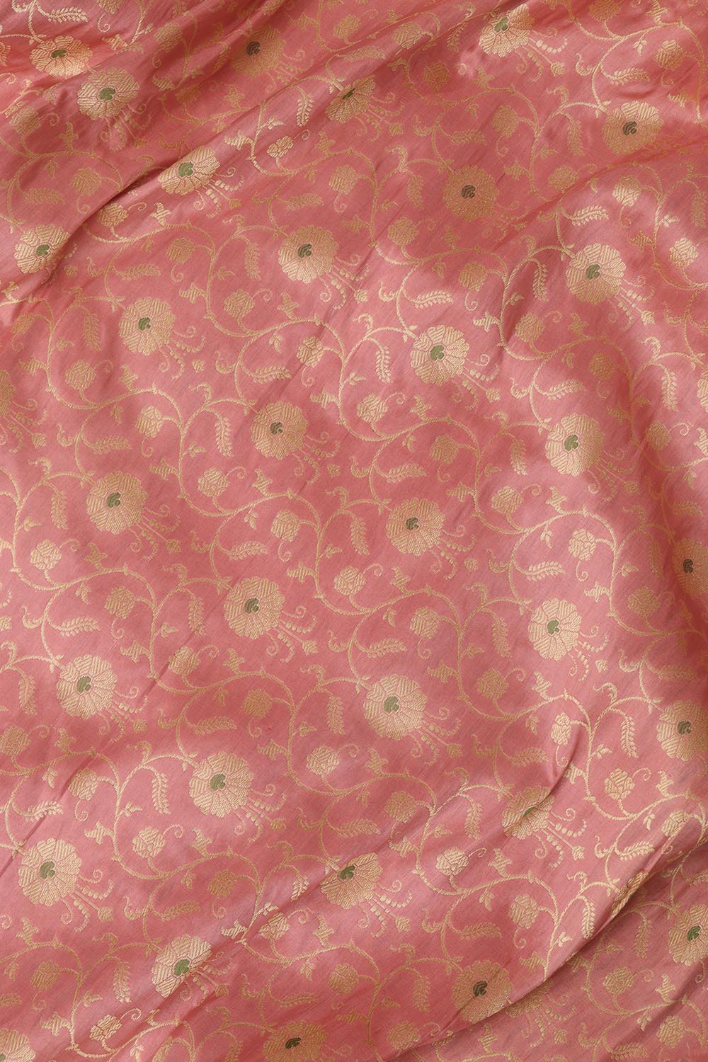 Pink Banarasi Pure Katan Silk Unstitched Lehenga Set - Luxurion World
