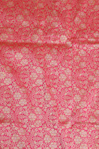 Pink Banarasi Pure Katan Silk Unstitched Lehenga Set - Luxurion World