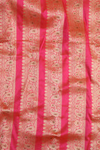 Pink Banarasi Pure Katan Silk Unstitched Lehenga Set - Luxurion World