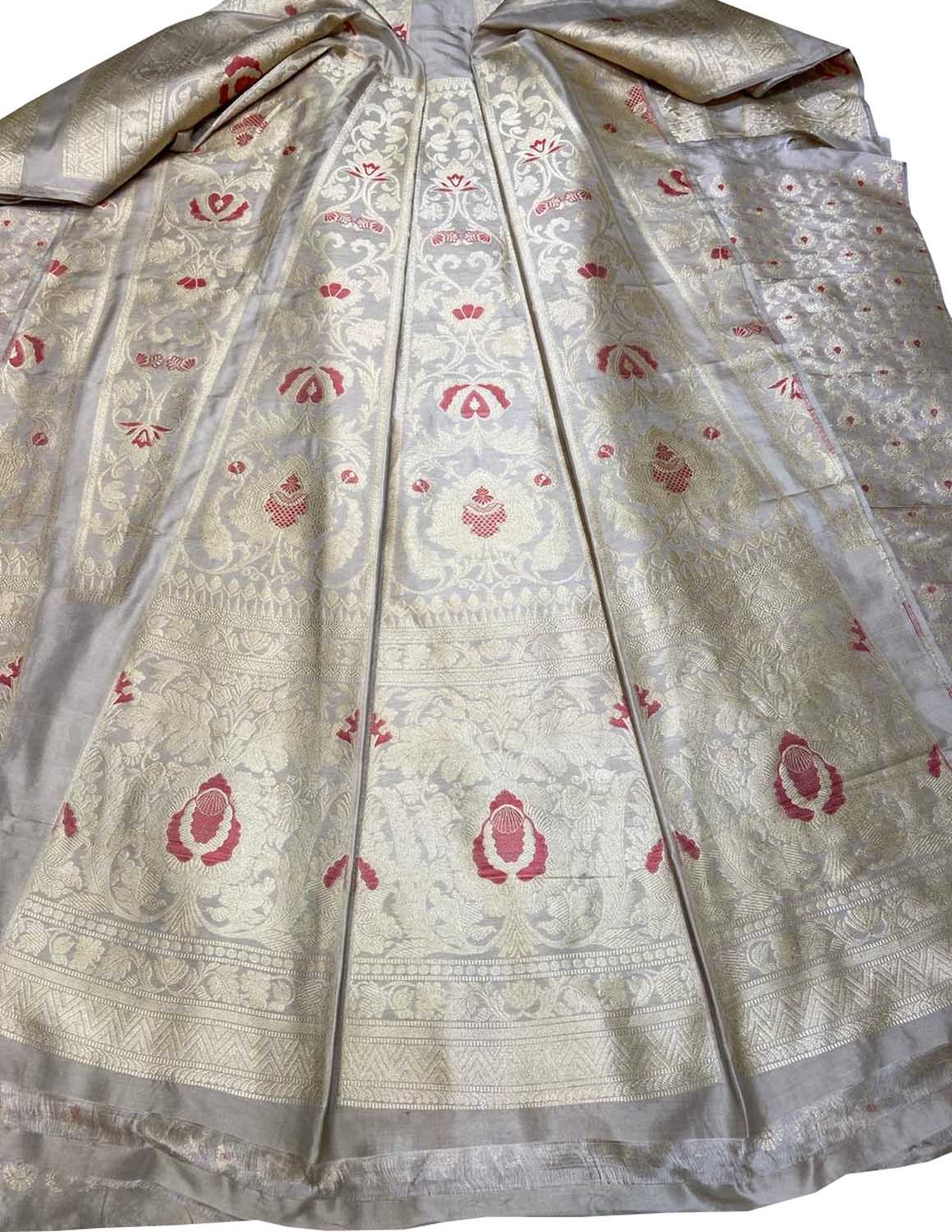Pastel Pure Katan Silk Lehenga Set - Luxurion World