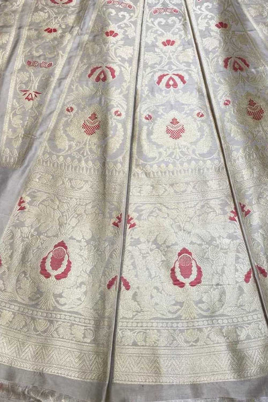 Pastel Pure Katan Silk Lehenga Set - Luxurion World