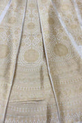 Elegant Off White Banarasi Silk Lehenga Set - Luxurion World