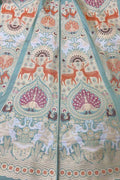 Blue Banarasi Pure Katan Silk Lehenga Set - Luxurion World