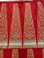 Exquisite Red Banarasi Silk Lehenga Set - Luxurion World