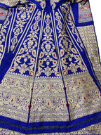 Royal Blue Banarasi Silk Lehenga Set - Luxurion World