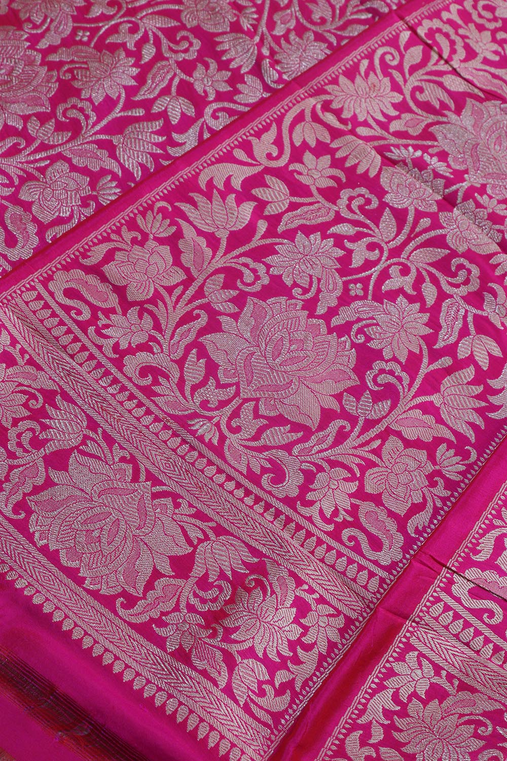 Exquisite Pink Banarasi Pure Katan Silk Unstitched Lehenga Set - Luxurion World