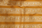 Yellow Banarasi Pure Katan Silk Unstitched Lehenga - Luxurion World