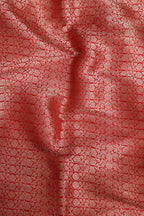 Exquisite Red Banarasi Pure Katan Silk Unstitched Lehenga - Luxurion World