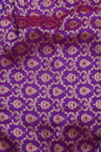 Elegant Purple Banarasi Pure Katan Silk Unstitched Lehenga - Luxurion World