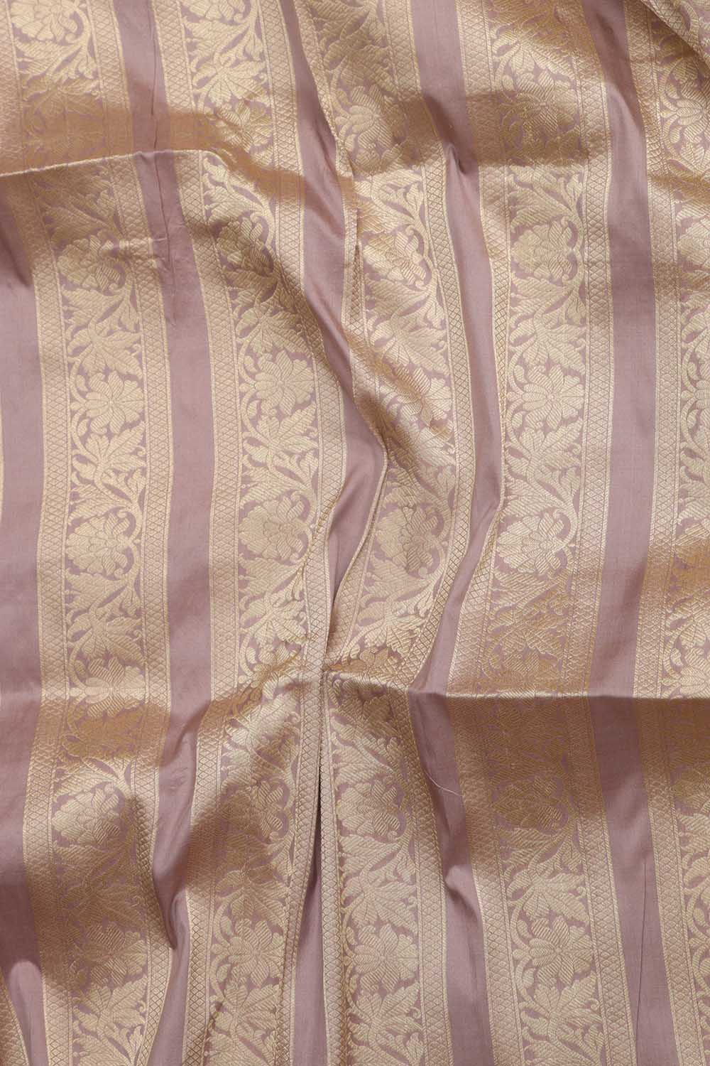 Elegant Purple Banarasi Pure Katan Silk Unstitched Lehenga - Luxurion World