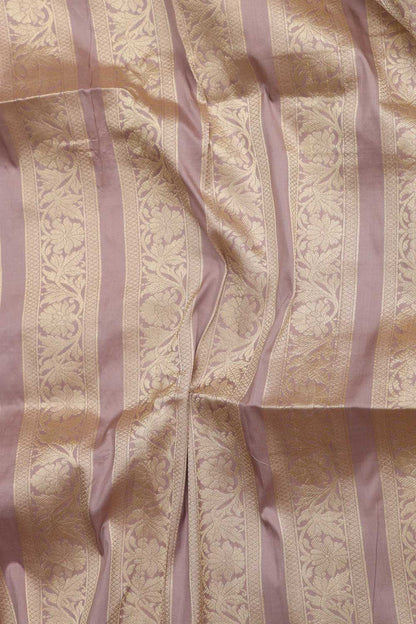 Elegant Purple Banarasi Pure Katan Silk Unstitched Lehenga - Luxurion World