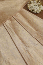 Elegant Pastel Banarasi Pure Katan Silk Unstitched Lehenga - Luxurion World