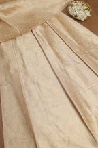 Elegant Pastel Banarasi Pure Katan Silk Unstitched Lehenga - Luxurion World