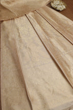 Elegant Pastel Banarasi Pure Katan Silk Unstitched Lehenga - Luxurion World