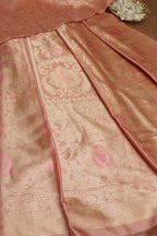 Elegant Pastel Banarasi Pure Katan Silk Unstitched Lehenga - Luxurion World