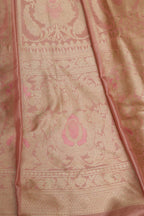 Elegant Pastel Banarasi Pure Katan Silk Unstitched Lehenga - Luxurion World