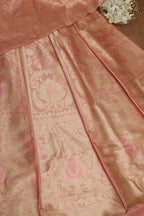 Elegant Pastel Banarasi Pure Katan Silk Unstitched Lehenga - Luxurion World