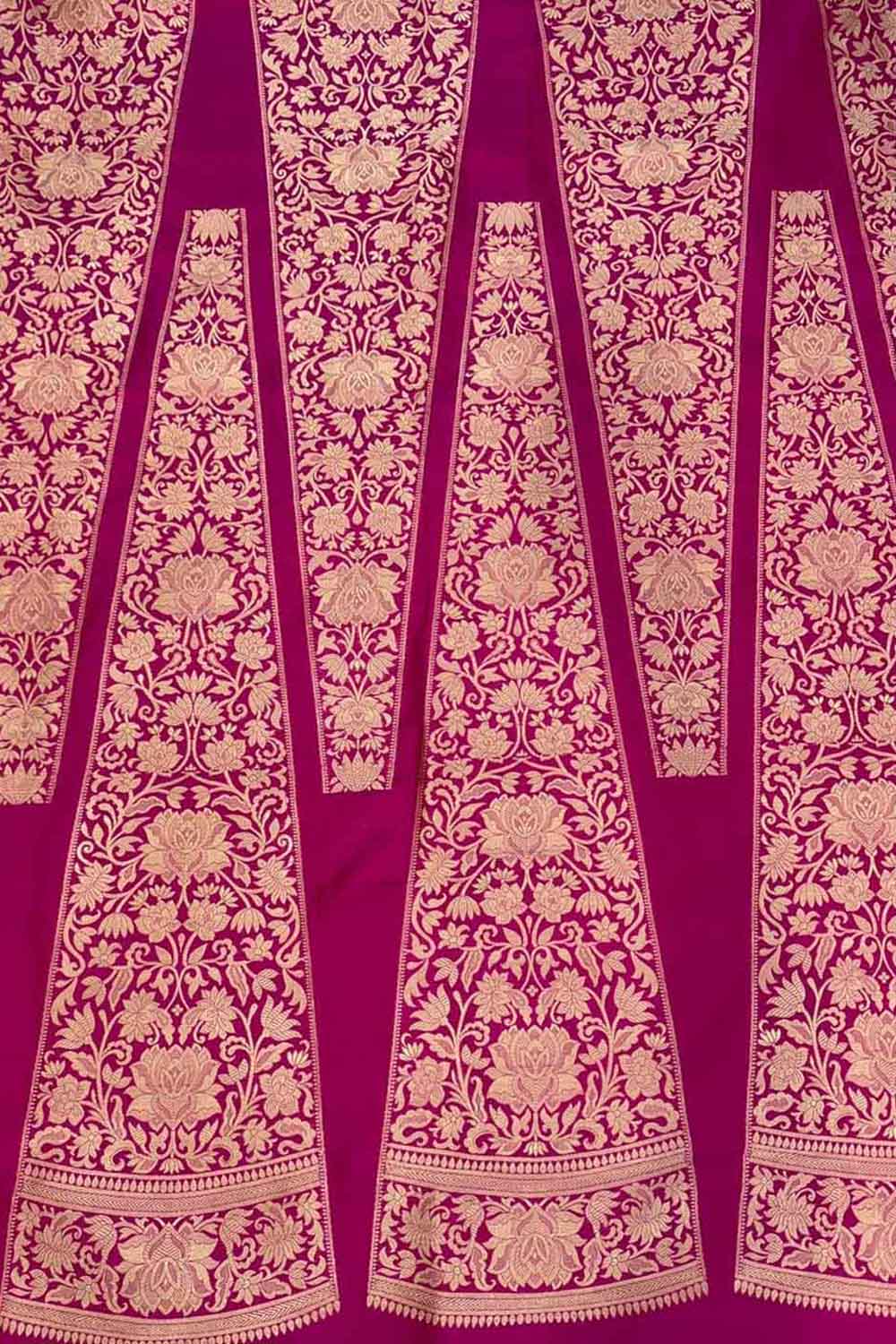 Beautiful Pink Banarasi Handloom Pure Katan Silk Lehenga Set - Luxurion World