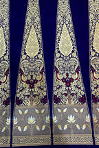 PL1B1VN226092601 Blue Handloom Banarasi Pure Katan Silk Unstitched Lehenga Set