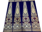 PL1B1VN226092601 Blue Handloom Banarasi Pure Katan Silk Unstitched Lehenga Set