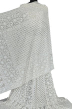 Dazzling Dyeable Chikankari Lehenga Set with Mukaishwork - Luxurion World