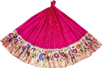 Pretty in Pink: Pure Silk Paithani Handloom Lehenga Fabric - Luxurion World