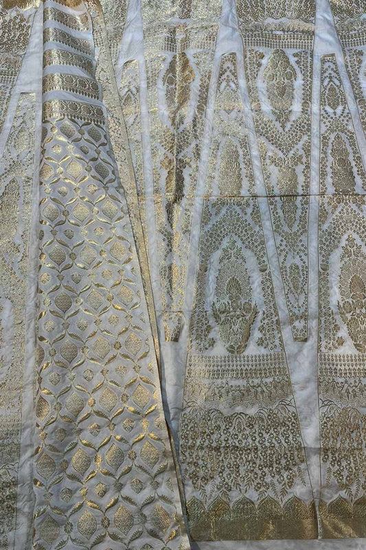 Stunning Dyeable Banarasi Silk Lehenga Set - Luxurion World