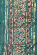 Blue Banarasi Handloom Vintage Pure Silk Border ( 0.75 Mtr ) - Luxurion World