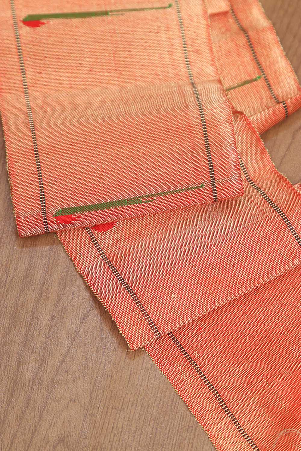 Golden Handloom Paithani Pure Silk Single Muniya Border ( 1 Mtr ) - Luxurion World