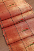 Golden Handloom Paithani Pure Silk Triple Muniya Border ( 1 Mtr ) - Luxurion World