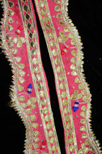 Pink Traditional Hand Gota Work Lace ( Roll OF 9 Meter ) - Luxurion World