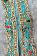 Blue Traditional Hand Gota Work Lace ( Roll OF 9 Meter ) - Luxurion World