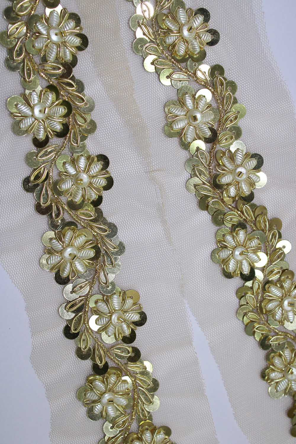 Exquisite Golden Handwork Lace: A Masterpiece of Embellishment - Luxurion World