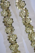 Exquisite Golden Handwork Lace: A Masterpiece of Embellishment - Luxurion World