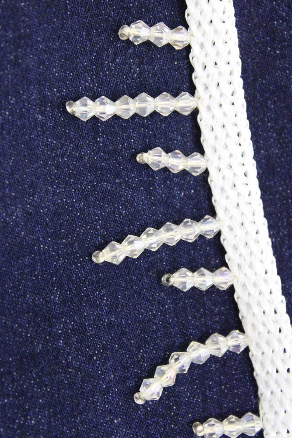 White Embellished Handwork Lace - Luxurion World