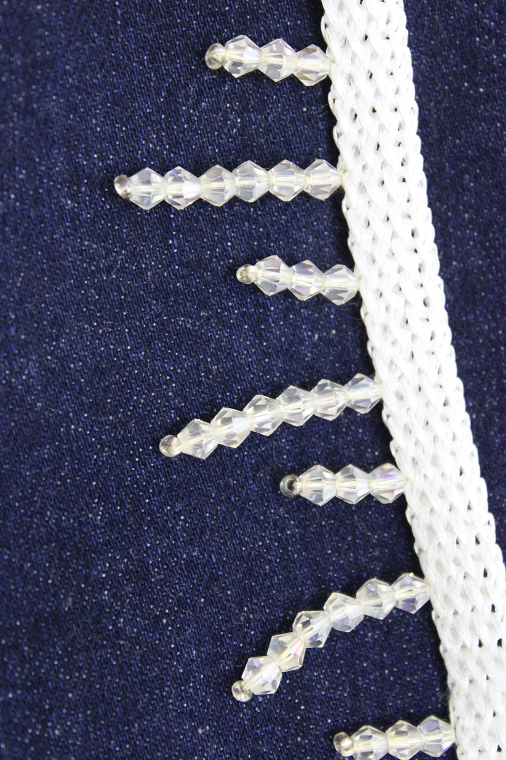 White Embellished Handwork Lace - Luxurion World