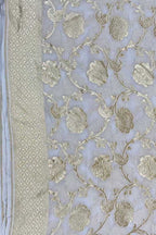 Stunning Dyeable Handloom Banarasi Georgette Saree - Luxurion World