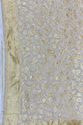 Stunning Dyeable Handloom Banarasi Georgette Saree - Luxurion World
