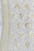 Stunning Dyeable Handloom Banarasi Georgette Saree - Luxurion World