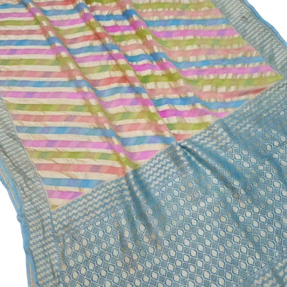 Vibrant Banarasi Georgette Saree with Brush Dyed Design - Luxurion World