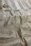 Stunning Dyeable Banarasi Pure Chiniya Saree - Luxurion World