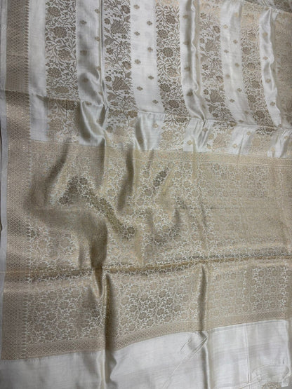 Stunning Dyeable Banarasi Pure Chiniya Saree - Luxurion World