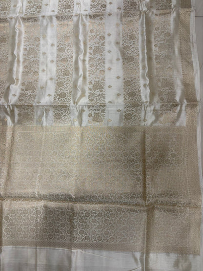 Stunning Dyeable Banarasi Pure Chiniya Saree - Luxurion World